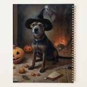 Chesapeake Bay Terrier Pompoenen Halloween Griezel Planner (Achterkant)