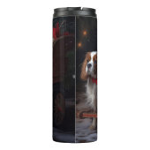 Chesapeake Bay Terrier Sneeuw Slede Kerstmis Thermosbeker (Achterkant)