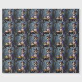 Chesapeake Bay Terrier Whimsical Halloween  Cadeaupapier (Vlak)