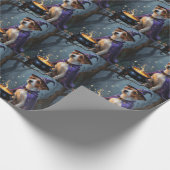 Chesapeake Bay Terrier Whimsical Halloween  Cadeaupapier (Hoek)