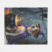 Chesapeake Bay Terrier Whimsical Halloween Fleece Deken (Voorkant (Horizontaal))