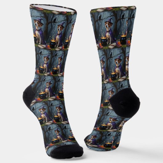 Chesapeake Bay Terrier Whimsical Halloween Sokken (Gebogen)