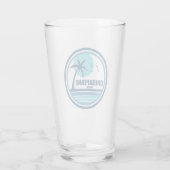 Chesapeake Beach Maryland Palmboom Vogels Glas (Achterkant)