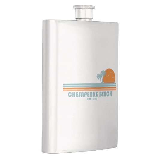 Chesapeake Beach Maryland Sun Palm Trees Flacon (Rechts)