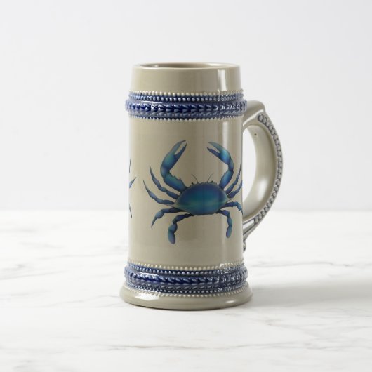 Chesapeake Blue Crab Stein Bierpul (Voorkant rechts)
