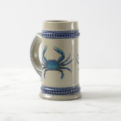 Chesapeake Blue Crab Stein Bierpul (Voorkant links)