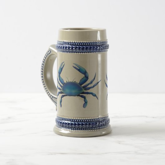 Chesapeake Blue Crab Stein Bierpul (Voorkant links)