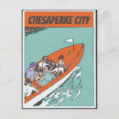 Chesapeake City, Boat Ride, Stijlvol Briefkaart (Voorkant)