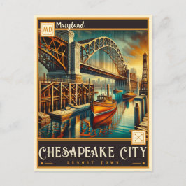 Chesapeake City, Maryland  | Antiek Briefkaart