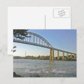 Chesapeake City Maryland Briefkaart (Voorkant / Achterkant)