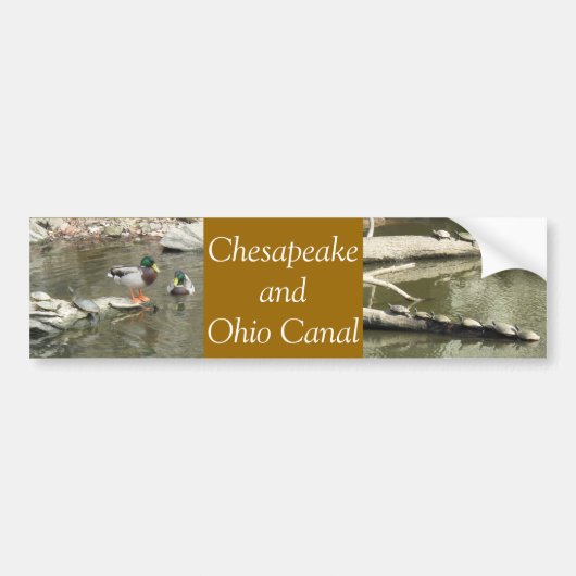 Chesapeake en Ohio Canal Bumpersticker (Voorkant)