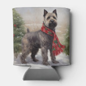 Chesapeake Hond in Sneeuw Kerstmis Blikjeskoeler (Achterkant)