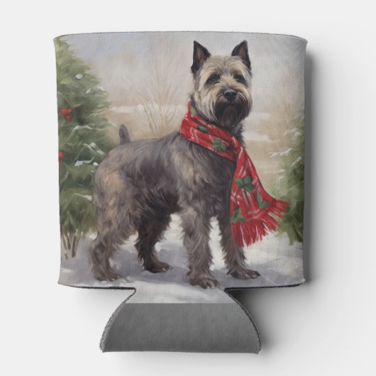 Chesapeake Hond in Sneeuw Kerstmis Blikjeskoeler (Achterkant)