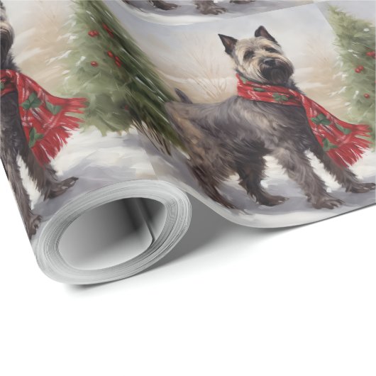 Chesapeake-hond in Sneeuw Kerstmis Cadeaupapier (Rol Hoek)