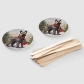 Chesapeake Hond in Sneeuw Kerstmis Handwaaier (Niet-gemonteerd)