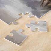 Chesapeake Hond in Sneeuw Kerstmis Legpuzzel (Zijkant)