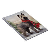 Chesapeake Hond in Sneeuw Kerstmis Notitieboek (Rechterzijde)