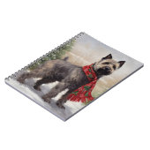 Chesapeake Hond in Sneeuw Kerstmis Notitieboek (Linkerzijde)