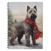 Chesapeake Hond in Sneeuw Kerstmis Notitieboek (Voorkant)