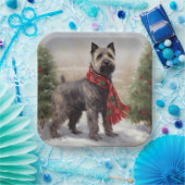 Chesapeake Hond in Sneeuw Kerstmis Papieren Bordje (Feest)