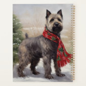 Chesapeake Hond in Sneeuw Kerstmis Planner (Achterkant)