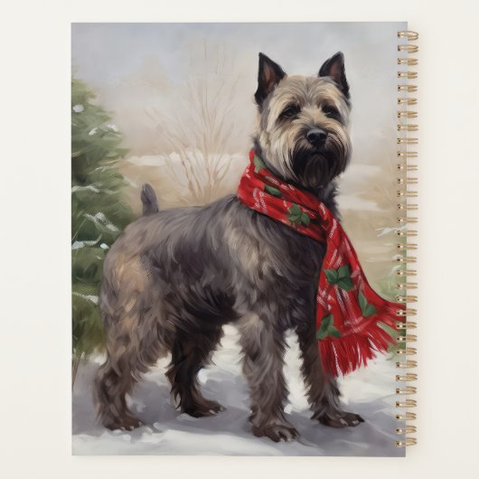 Chesapeake Hond in Sneeuw Kerstmis Planner (Achterkant)