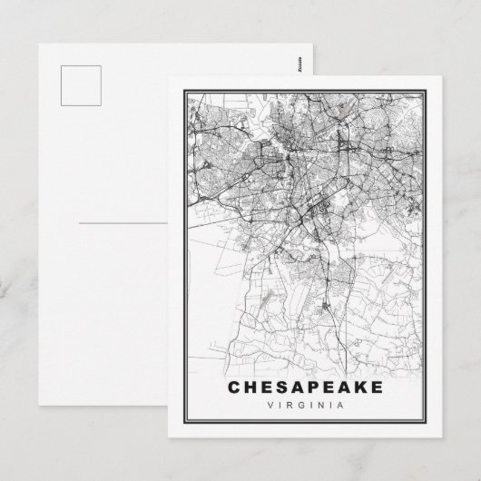 Chesapeake Kaart (Voorkant / Achterkant)