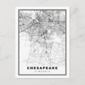 Chesapeake-kaart Feestdagenkaart (Voorkant)