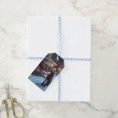 Chesapeake Kerst Feestelijke Periode Cadeaulabel (Met Touw)