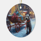 Chesapeake Kerst Feestelijke Periode Keramisch Ornament (Links)