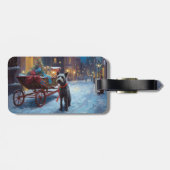 Chesapeake Kerstfeest Seizoen Bagagelabel (Achterkant horizontaal)