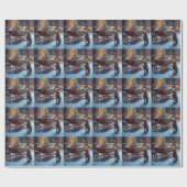 Chesapeake Kerstfeest Seizoen Cadeaupapier (Vlak)