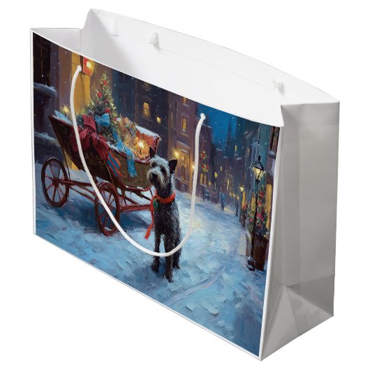 Chesapeake Kerstfeest Seizoen Groot Cadeauzakje (Achterkant Gekanteld)