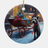 Chesapeake Kerstfeest Seizoen Keramisch Ornament (Achterkant)