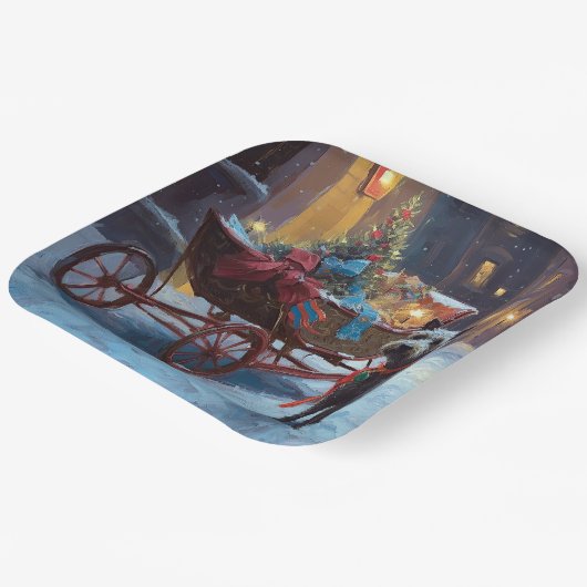 Chesapeake Kerstfeest Seizoen Papieren Bordje (Gebogen)