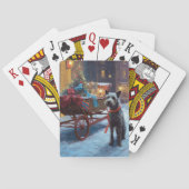 Chesapeake Kerstfeest Seizoen Pokerkaarten (Achterkant)