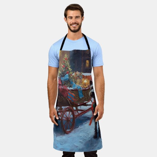 Chesapeake Kerstfeest Seizoen Schort (Gedragen)