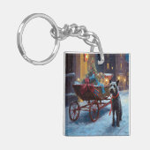 Chesapeake Kerstfeest Seizoen Sleutelhanger (Voorkant Links)