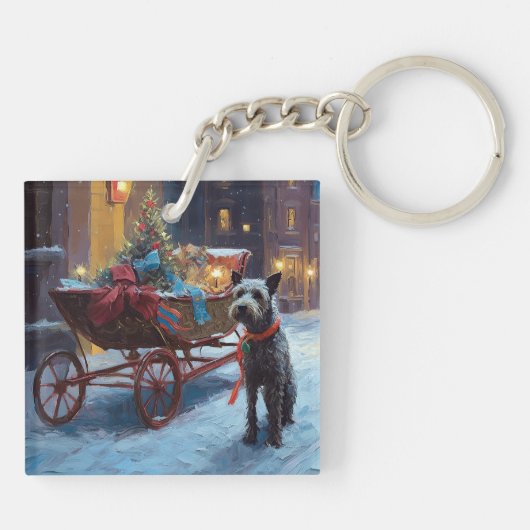 Chesapeake Kerstfeest Seizoen Sleutelhanger (Achterkant)