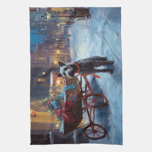 Chesapeake Kerstfeest Seizoen Theedoek (Verticaal)