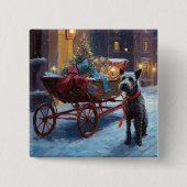 Chesapeake Kerstfeest Seizoen Vierkante Button 5,1 Cm (Voorkant)