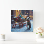 Chesapeake Kerstfeest Seizoen Vierkante Klok (Huis)