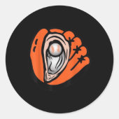 Chesapeake-oester-catchers-honkbal Ronde Sticker (Voorkant)