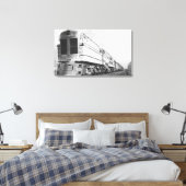 Chesapeake & Ohio Railroad "500" Locomotief Canvas Afdruk (Insitu (Slaapkamer))