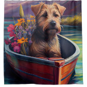 Chesapeake op een peddel: Een Schilderachtig avont Douchegordijn (Voorkant)