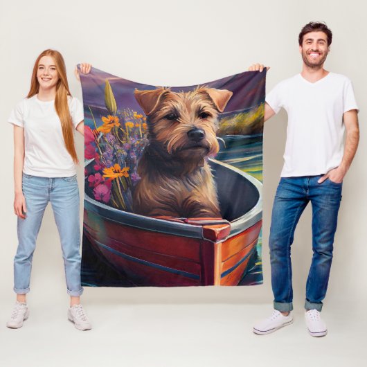 Chesapeake op een peddel: Een Schilderachtig avont Fleece Deken (In situ)