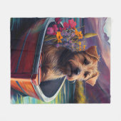 Chesapeake op een peddel: Een Schilderachtig avont Fleece Deken (Voorkant (Horizontaal))