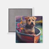 Chesapeake op een peddel: Een Schilderachtig avont Magneet (Voorkant / Achterkant)