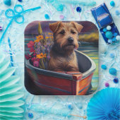 Chesapeake op een peddel: Een Schilderachtig avont Papieren Bordje (Feest)