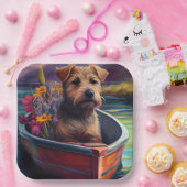 Chesapeake op een peddel: Een Schilderachtig avont Papieren Bordje (Feest)